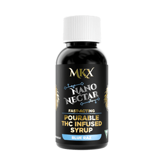 Nano Nectar: 200 MG THC Pourable Syrup (Blue Razz) by MKX Oil Co.