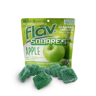 Apple Square (10 piece 100mg bag) by Flav