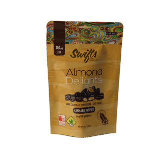 Dark Chocolate Covered Almonds (100mg) by Swifts