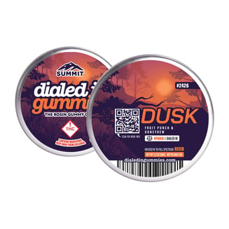 100mg - Dusk #2426 - Rosin Gummies (10pk) by Dialed In Gummies