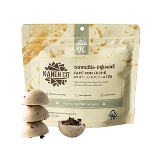 Cafe Con Leche White Chocolates [10pk] (100mg THC) by Kaneh Co
