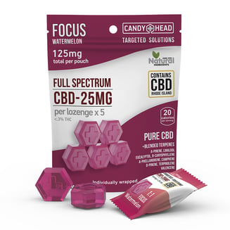Watermellon Focus [5pk] (125mg CBD) by Candy Head