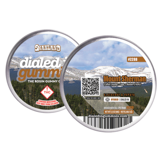 100mg - Mount Sherman #2288 - Rosin Gummies (10pk) by Dialed In Gummies