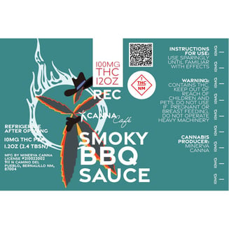 BBQ Sauce [12oz] (100mg) by Minerva Canna