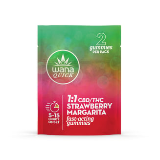 1:1 Strawberry Margarita [2pk] (20mg CBD/20mg THC) by Wana