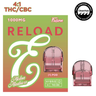 RELOAD - 1g FUSION - Melon Madness (4:1 THC/CBC) by Eureka Vapor