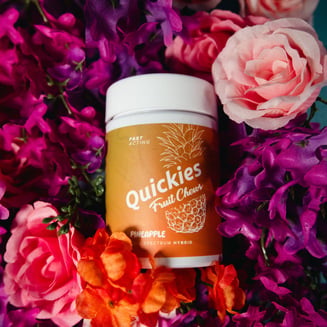 Fruit Chew - Quickies - Pineapple [~100mg, 20pk] by Quickies Full Spectrum