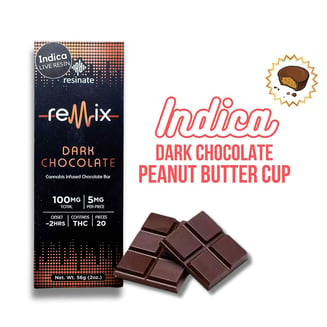 Dark Chocolate Peanut Butter Cup [20pk] (100mg) by Remix