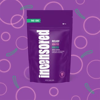 :1 Grape Relief + CBC (10mg THC/10mg CBC per troche) [10pk]