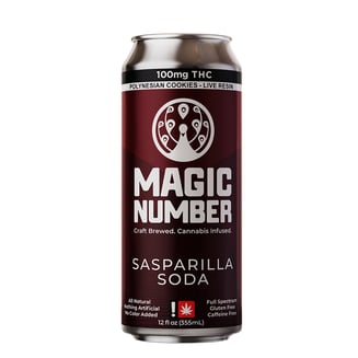 Sasparilla Natural Soda (100mg Live Resin) by Magic Number