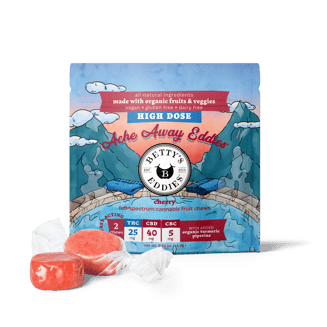 Achy Eddies - Cherry [2pk] (50mg THC/80mg CBD/10mg CBC) by Betty's Eddies