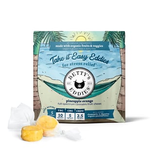 Take It Easy Eddies - Pineapple Orange [10pk] (50mg THC/25mg CBG/12.5mg CBDV) by Betty's Eddies