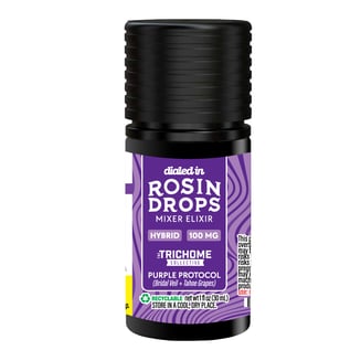 100mg - Purple Protocol - Rosin Drops by Dialed In Gummies