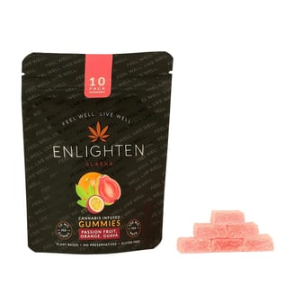 Passion Orange Guava [10pk] (100mg) by Enlighten Alaska