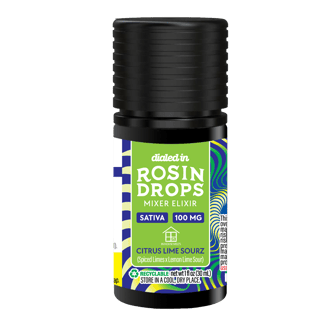 100mg - Citrus Lime Sourz - Rosin Drops by Dialed In Gummies