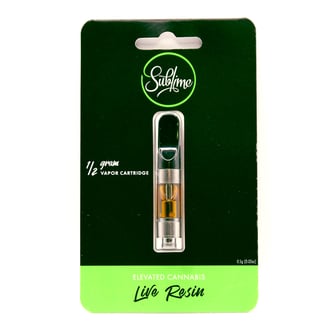 Banana OG Live Resin Vape Cart (0.5g) by Sublime Canna - CA