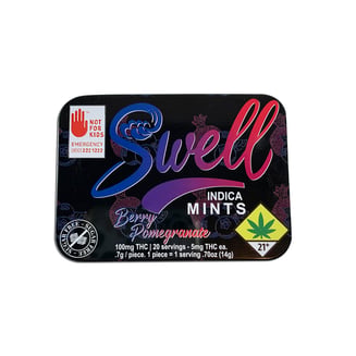 Berry Pomegranate Indica Mints [20pk] (100mg) by Swell