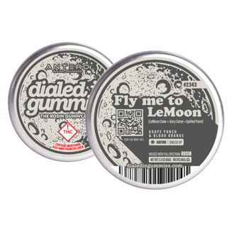 100mg - Fly Me To LeMoon #2343 - Rosin Gummies (10pk) by Dialed In Gummies
