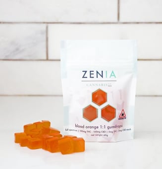 1:1 Blood Orange (100mg CBD/100mg THC) by Zenia