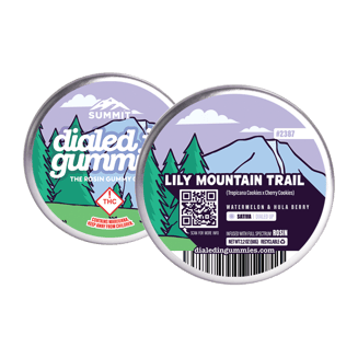 100mg - Lily Mountain Trail - Rosin Gummies (10pk) by Dialed In Gummies