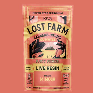 Juicy Peach x Mimosa [20pk] (100mg) by Lost Farm