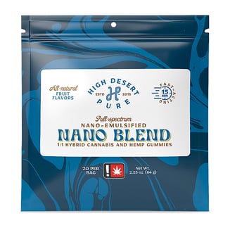 Nano Blend [10pk] (100mg CBD/100mg THC) by High Desert Pure