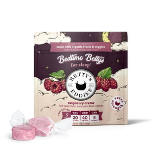 Bedtime Betty's - Raspberry Creme [5pk] (100mg THC/200mg CBD/25mg CBN) by Betty's Eddies