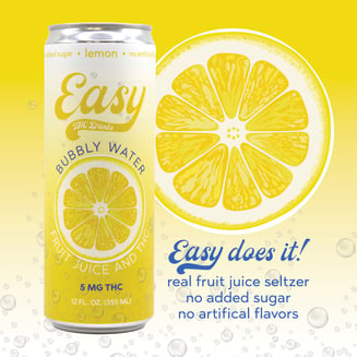 Lemon [12oz] (5mg) by Easy THC Drinks