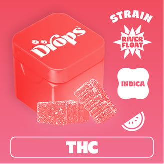 Drops: Watermelon - 2pc - River Float - Indica (100mg THC))