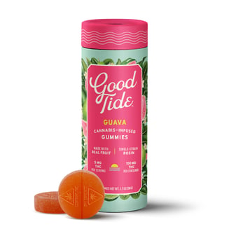 Guava Single-Strain Rosin Gummies | Balanced | 100mg