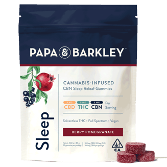 Berry Pomegranate Sleep Gummies [20pk] (100mg CBN) by Papa & Barkley
