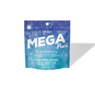 Grön: Blue Razzleberry Mega Pearl