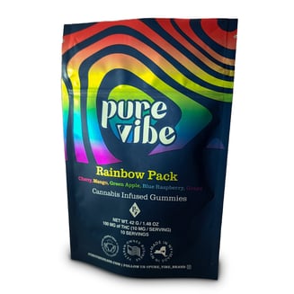 Rainbow Pack [10pk] (100mg) by Pure Vibe