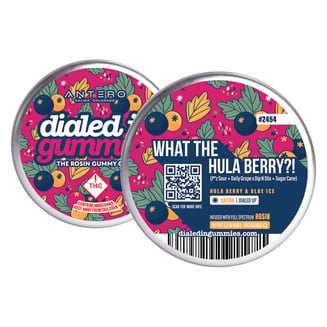 100mg - What the Hula Berry?! #2454 - Rosin Gummies (10pk) by Dialed In Gummies