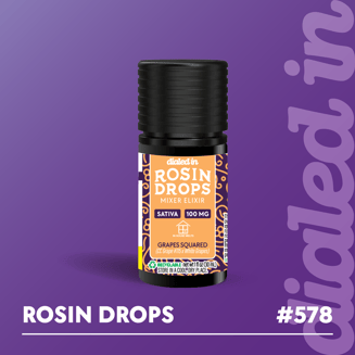100mg - Grape Squared - Rosin Drops by Dialed In Gummies