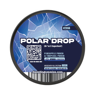 100mg - Polar Drop #2556 - Rosin Gummies (10pk) by Dialed In Gummies