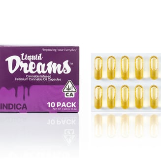 Indica - 25mg [10pk] (250mg THC) by Liquid Dreams