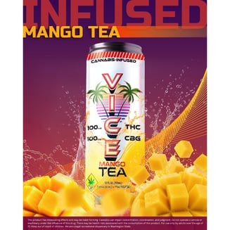 1:1 Mango Tea [12oz] (100mg THC/100mg CBG)