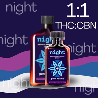Mini Night 1:1 THC/CBN - Passionfruit [100ml] (100mg THC/100mg CBN) by Penn Health