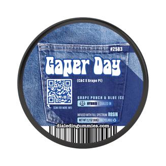 100mg - Gaper Day #2583 - Rosin Gummies (10pk) by Dialed In Gummies