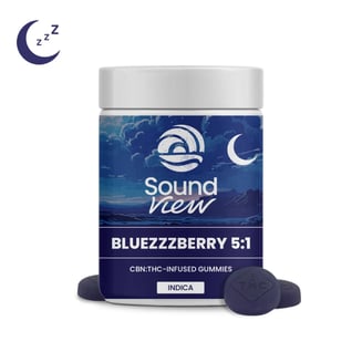 SoundView BlueZZZberry 5:1 CBN Gummies T94mg C501.6mg I 00293 by SoundView