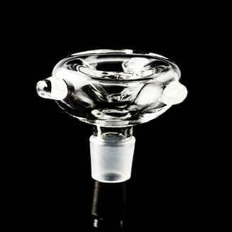 .5mm Male Clear Glass On Glass Bowl