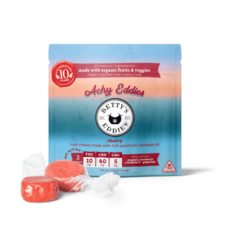 Achy Eddies - Cherry [2pk] (20mg THC/80mg CBD/10mg CBC) by Betty's Eddies