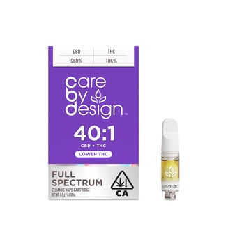 40:1 Vape Cartridge, 0.5 gram by Care By Design