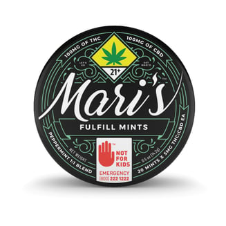 :1 Peppermint [20pk] (100mg CBD/100mg THC)