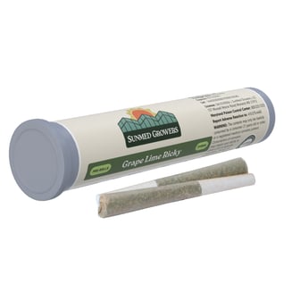 Grape Lime Ricky Pre-Roll 0.5g 2-Pack by SunMed Growers