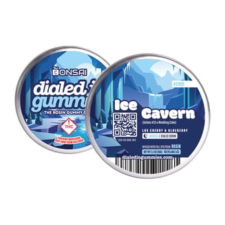 100mg - Ice Cavern #2519 - Rosin Gummies (10pk) by Dialed In Gummies