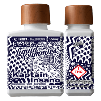 100mg - Kaptain Insano - Rosin Drops by Dialed In Gummies