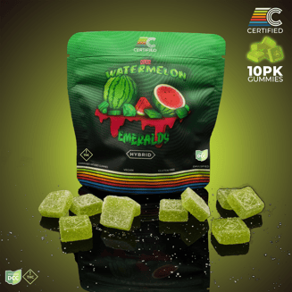 Sour Watermelon Emerald Gems [10pk] (100mg) by CERTIFIED