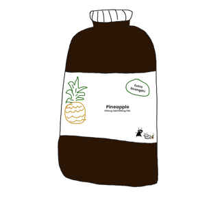 1:1 Pineapple (500mg CBD/500mg THC) by Brand Cat Ninjas_final
